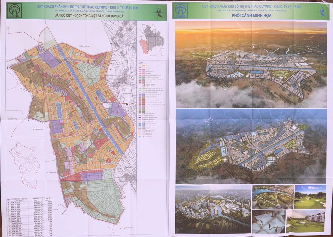 Quy hoạch Phân khu D - Vinhomes Olympic